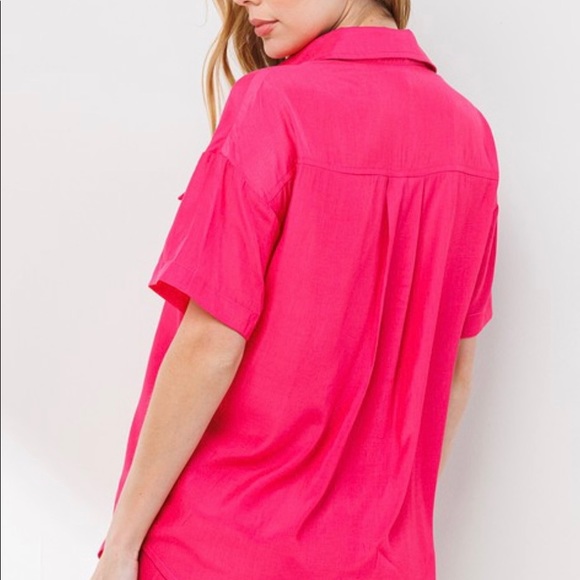 🆕Fuschia matching top and short set - Picture 6 of 7
